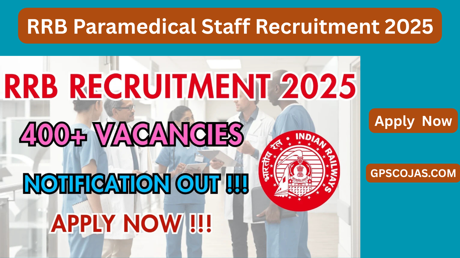 RRB Paramedical Staff Recruitment 2025